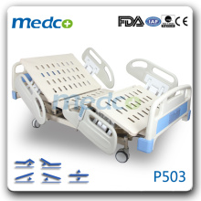 MED-P503 Cinco funções cama de hospital elétrico com rodas